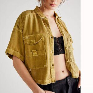 NWT Free People | We The Free Pocket Full Of Sunshine Top | Mustard | XS